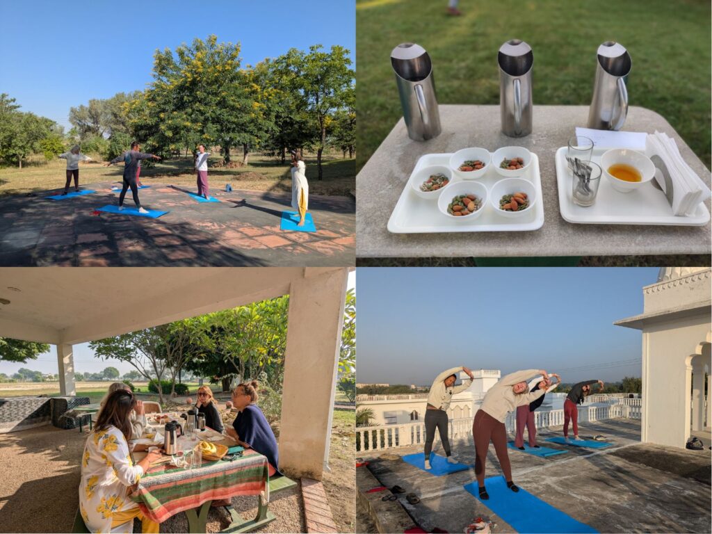 a morning with yoga retreat at savista countryside hotel in jaipur